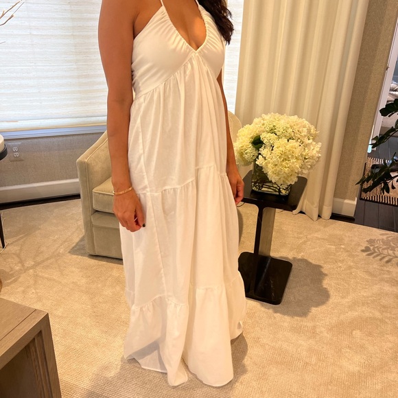 Princess Polly White Lincoln Maxi Dress - Picture 3 of 5